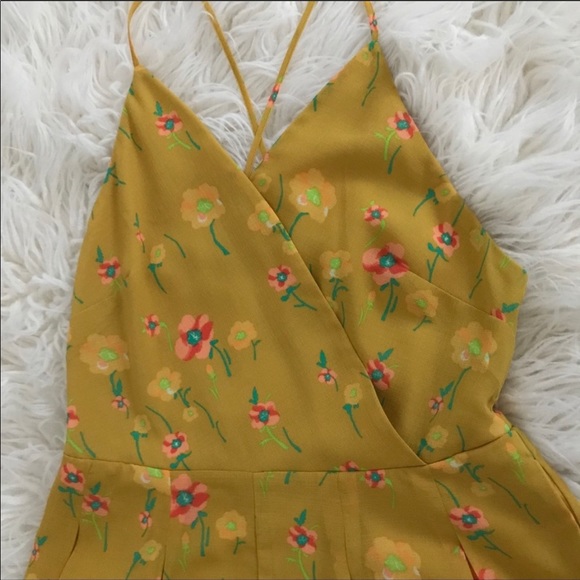 3/$25 A New Day Yellow Jumpsuit - Picture 3 of 8